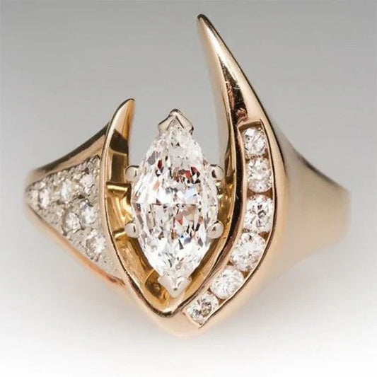 Bague vintage à point lumineux